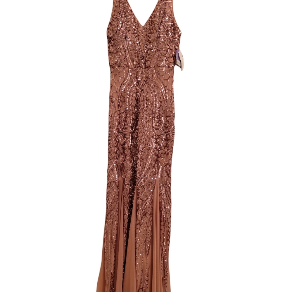 blush sequin dress